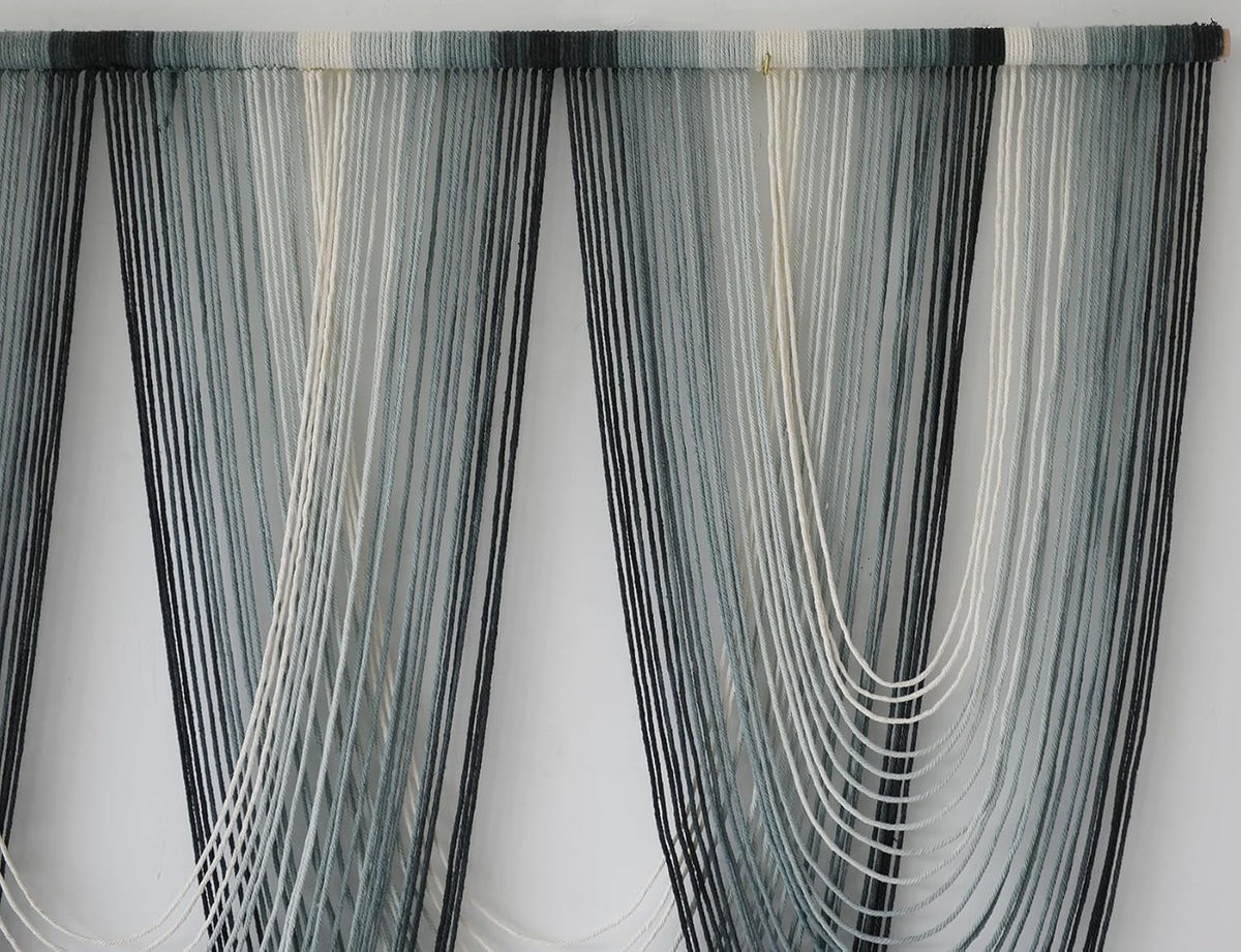 IOWER Large Macrame Wall Hanging Dip-Dyed Macrame Wall Decor Boho Wall Decor Craftsmanship Fiber