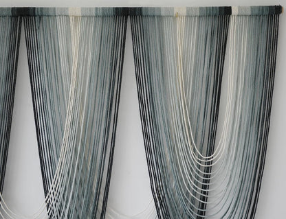 IOWER Large Macrame Wall Hanging Dip-Dyed Macrame Wall Decor Boho Wall Decor Craftsmanship Fiber