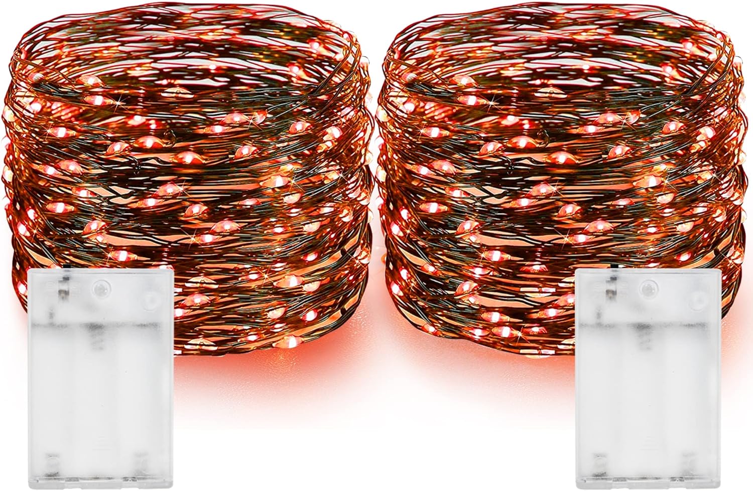 Dazzle Bright Fairy String Lights, Total 40FT 120LED Copper Wire Battery Operated Waterproof
