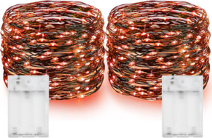 Dazzle Bright Fairy String Lights, Total 40FT 120LED Copper Wire Battery Operated Waterproof