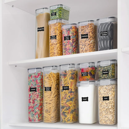 Freshware Kitchen Storage Containers with Lids, 48 PCS Airtight Food Storage Containers, Plastic