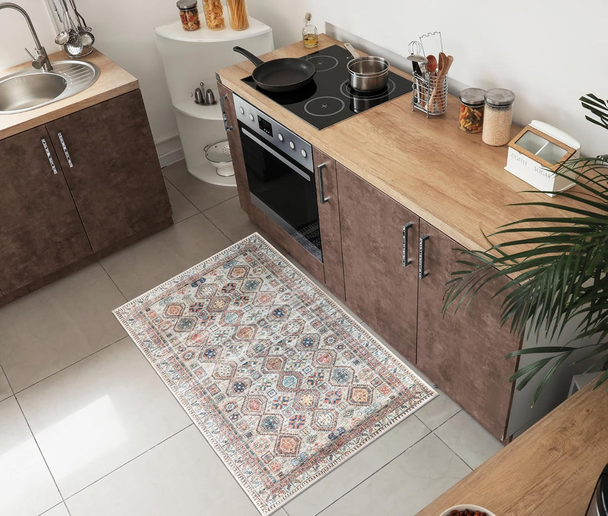 Keen Home Design 2x3 Rug - Machine Washable Entry Rug with Non-Slip Backing, Ideal for Enteryway