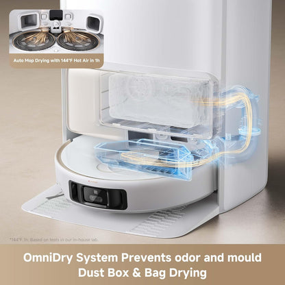 Mova V50 Ultra Complete Robot Vacuum and Mop Self-Cleaning, 24,000 Pa Suction, Liftable Navigation