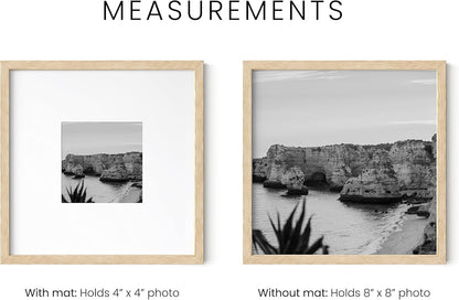 HAUS AND HUES Beige Square Frames Set of 9-8x8