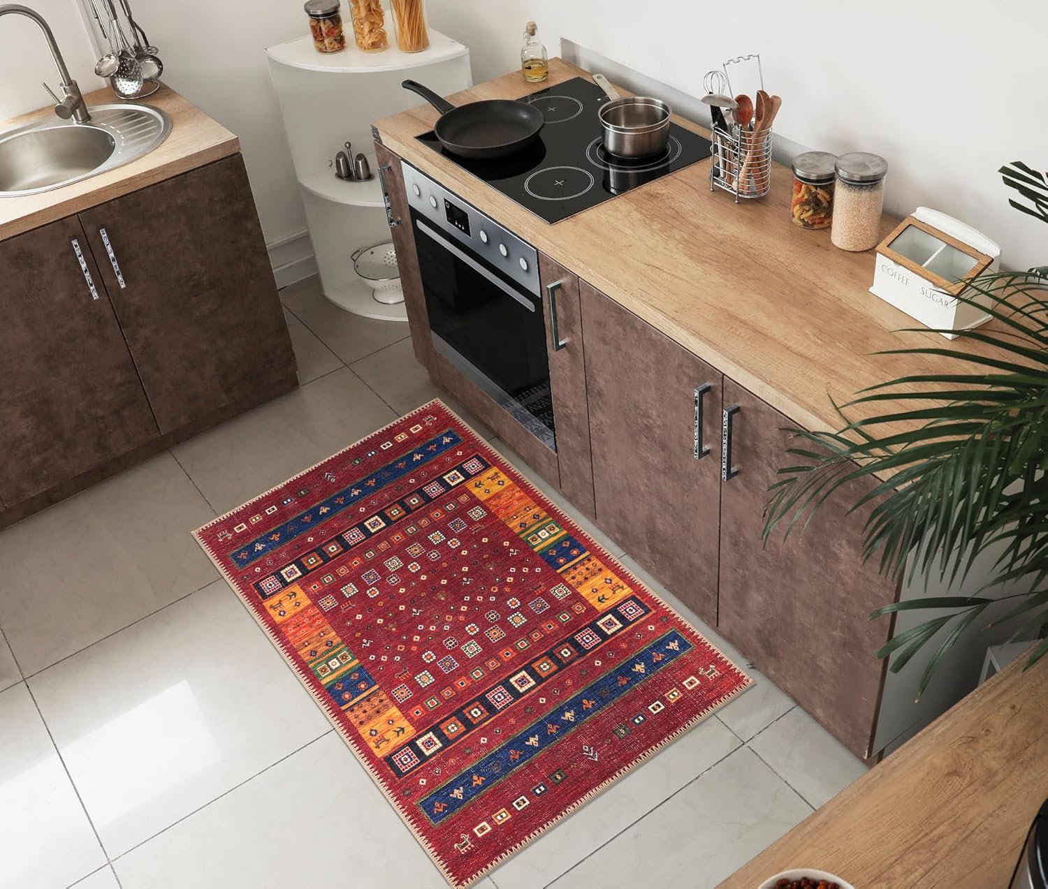Keen Home Design 2x3 Rug - Machine Washable Entry Rug with Non-Slip Backing, Ideal for Enteryway