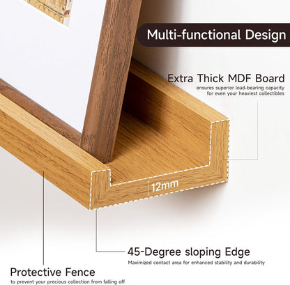 Picture Ledge Shelf for Wall, Floating Shelves Set of 4, 36 Inch Long Nursery Book Shelves for Toys