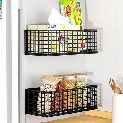 Magnetic Basket Fridge Organizer Wire Bins Pencil Holder Whiteboard Accessories Home Kitchen