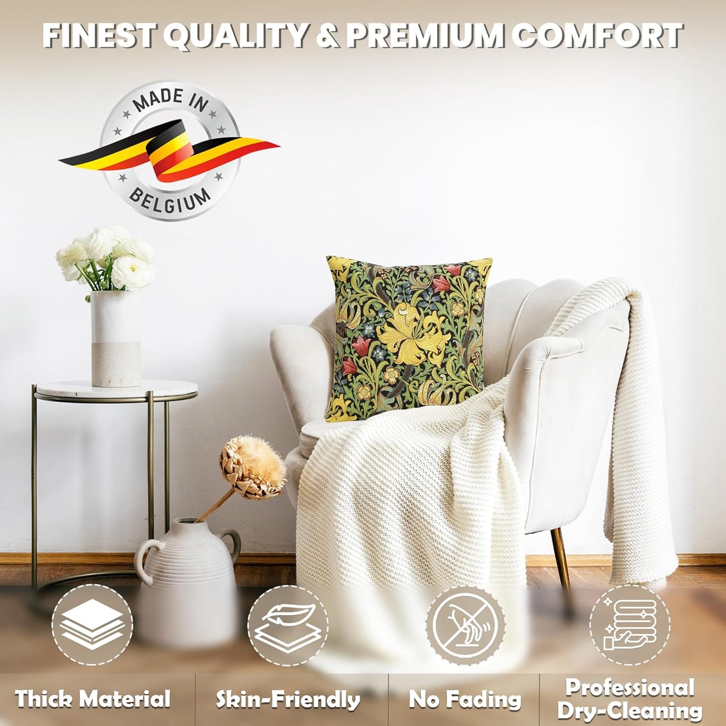Charlotte Home Furnishings Throw Pillow Covers, Decorative Boho Pillow Cover for Couch, Living