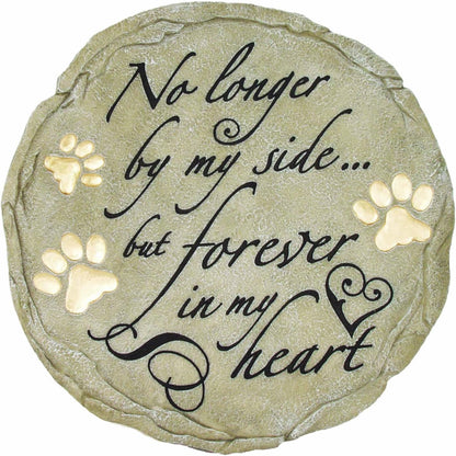 Spoontiques - Garden Décor - No Longer by My Side Stepping Stone - Decorative Stone for Garden