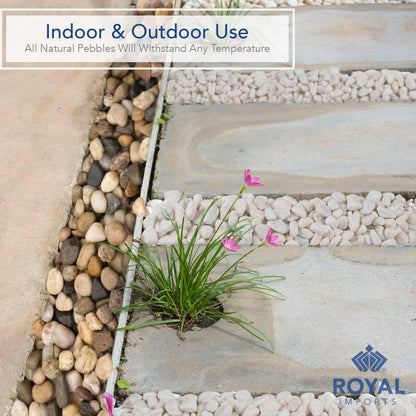 Royal Imports 30LBS River Rocks Decorative Ornamental Pebbles, Garden Landscaping Stones, Gravel