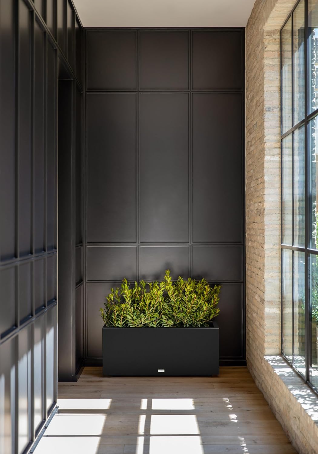 Veradek Block Series Long Box Planter - Large Rectangular Planter for Indoor or Outdoor Patio/Porch