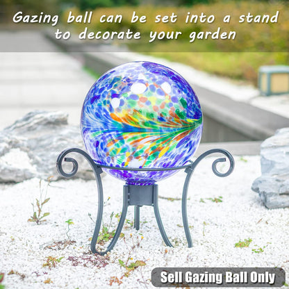 VCUTEKA Gazing Ball, Glass Gazing Globe Decorative Glass Gazing Globe/Ball/Sphere Lawn Ornament for