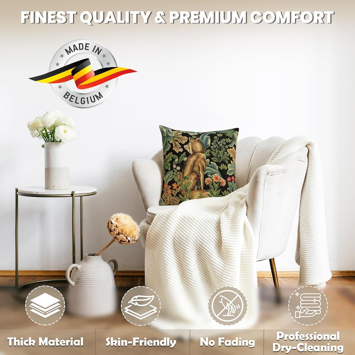 Charlotte Home Furnishings Throw Pillow Covers, Decorative Boho Pillow Covers for Couch, Living