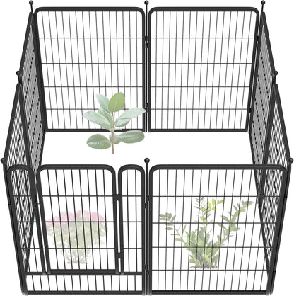 FXW Garden Fence 40in(H) x 18.0ft(L), 8 Panels Decorative Dog Fence Outdoor for The Yard – Heavy