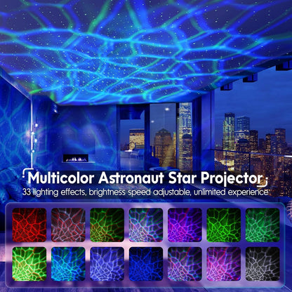 Rossetta Astronaut Galaxy Projector Night Light with Timer and Remote, Kids Adults Room Decor