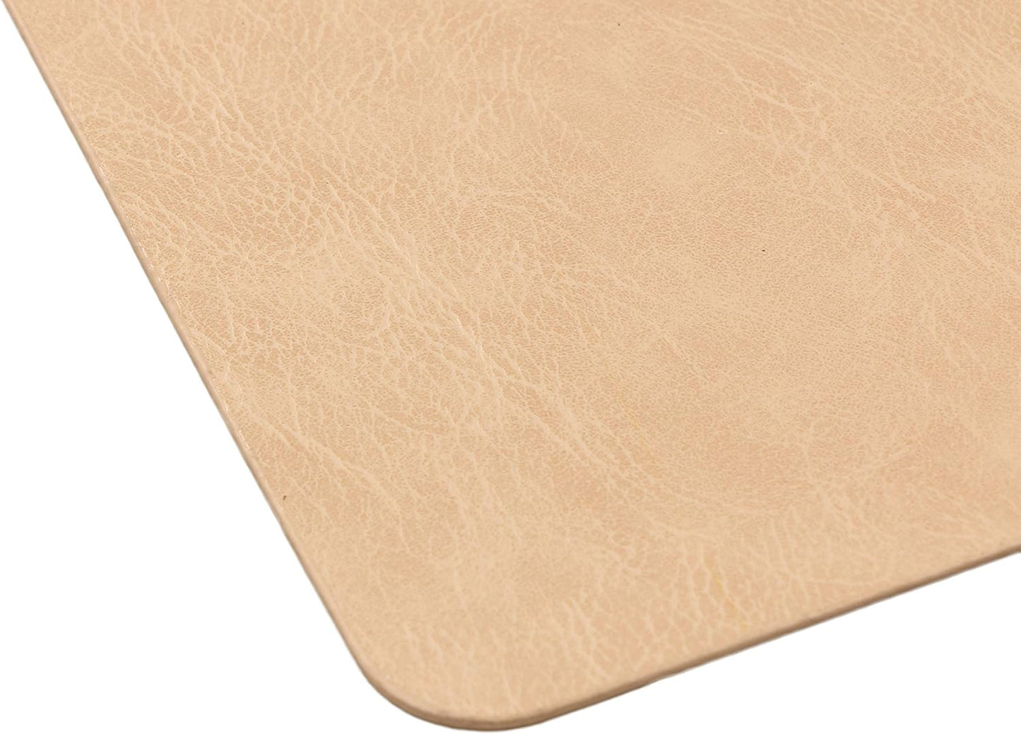 Faux Leather Placemats, Set of 4 PU Table Mats, Easy to Clean, Heat & Stain Resistant for Office