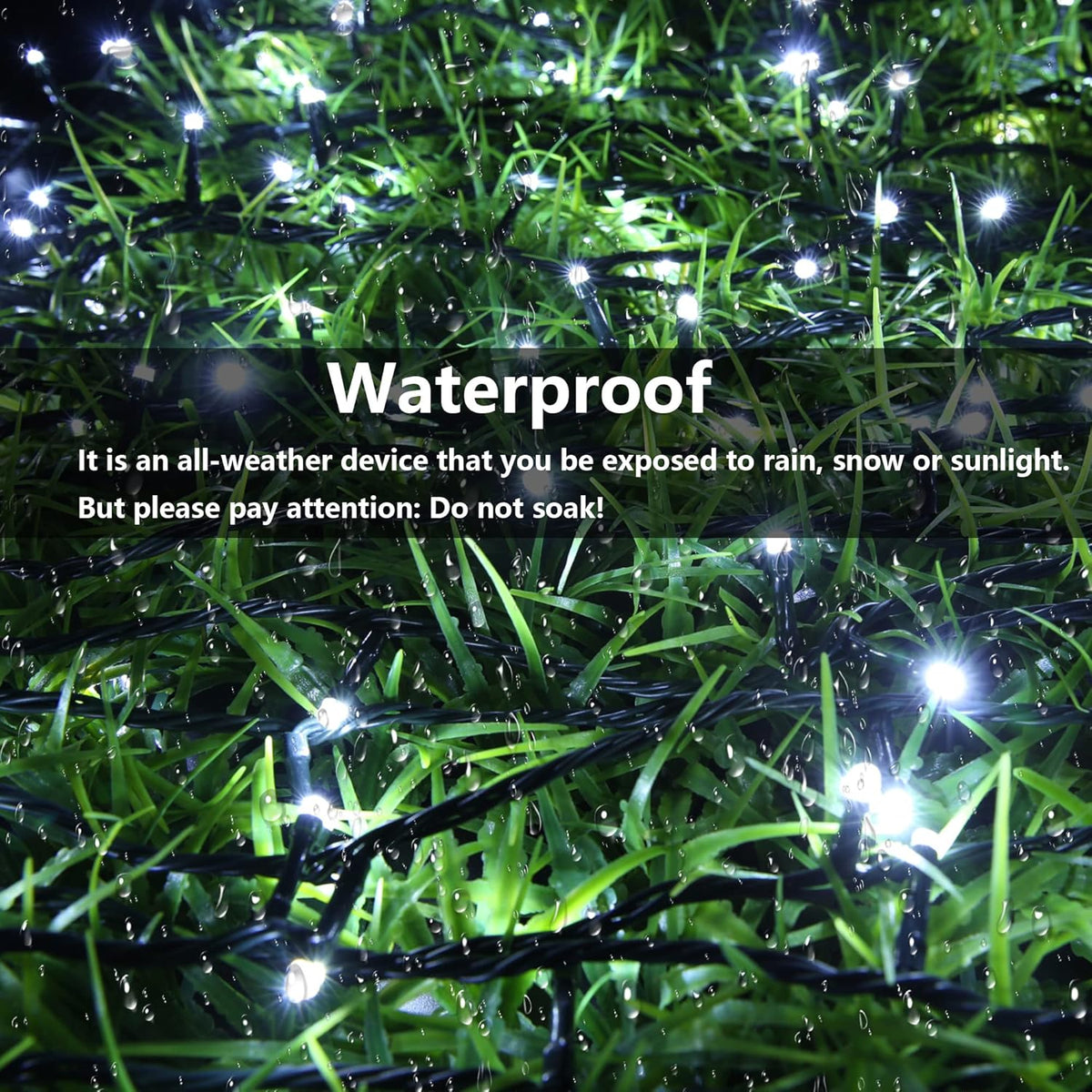 Joomer Solar Christmas Lights Outdoor, 2 Pack Total 144FT 400 LED 8 Modes Waterproof Solar