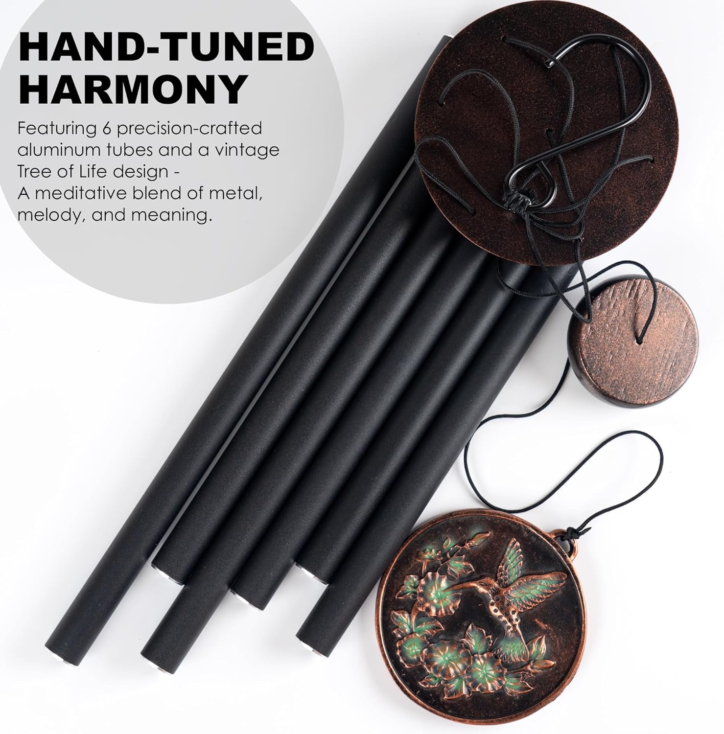 Vanquer Large Wind Chimes for Outside Deep Tone - 34'' Wind Chimes Outdoor Clearance, Windchimes