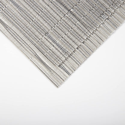 Sliver Placemats Set of 4 - Easy Clean Modern Durable Washable Vinyl Place Mats - Heat Resistant