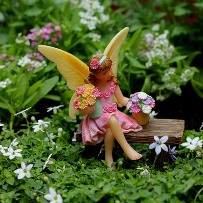 PRETMANNS Fairy Garden Fairy – Adorable Accessory for Indoor or Outdoor Miniature Garden – Small