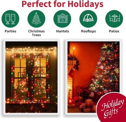 150 Count Multicolor- String Lights - LED Christmas Lights, Mini led Lights for Indoor Outdoor Home
