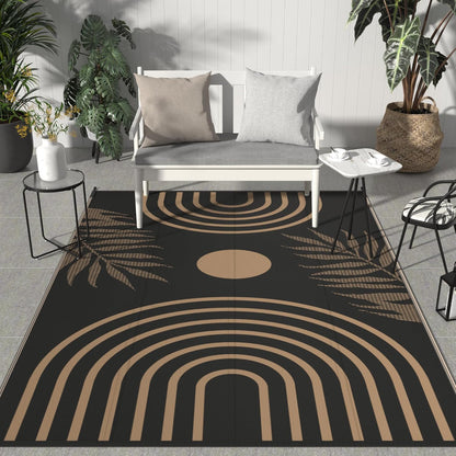 GENIMO Outdoor Rug 9' x 12' Waterproof for Patio Clearance, Reversible Lightweight Plastic Straw