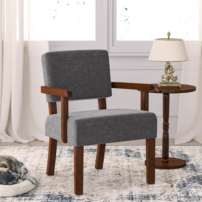 Oversize Accent Chair with Soft Seat and Armrests for Living, Dinning, Bedroom, Reading, Waiting