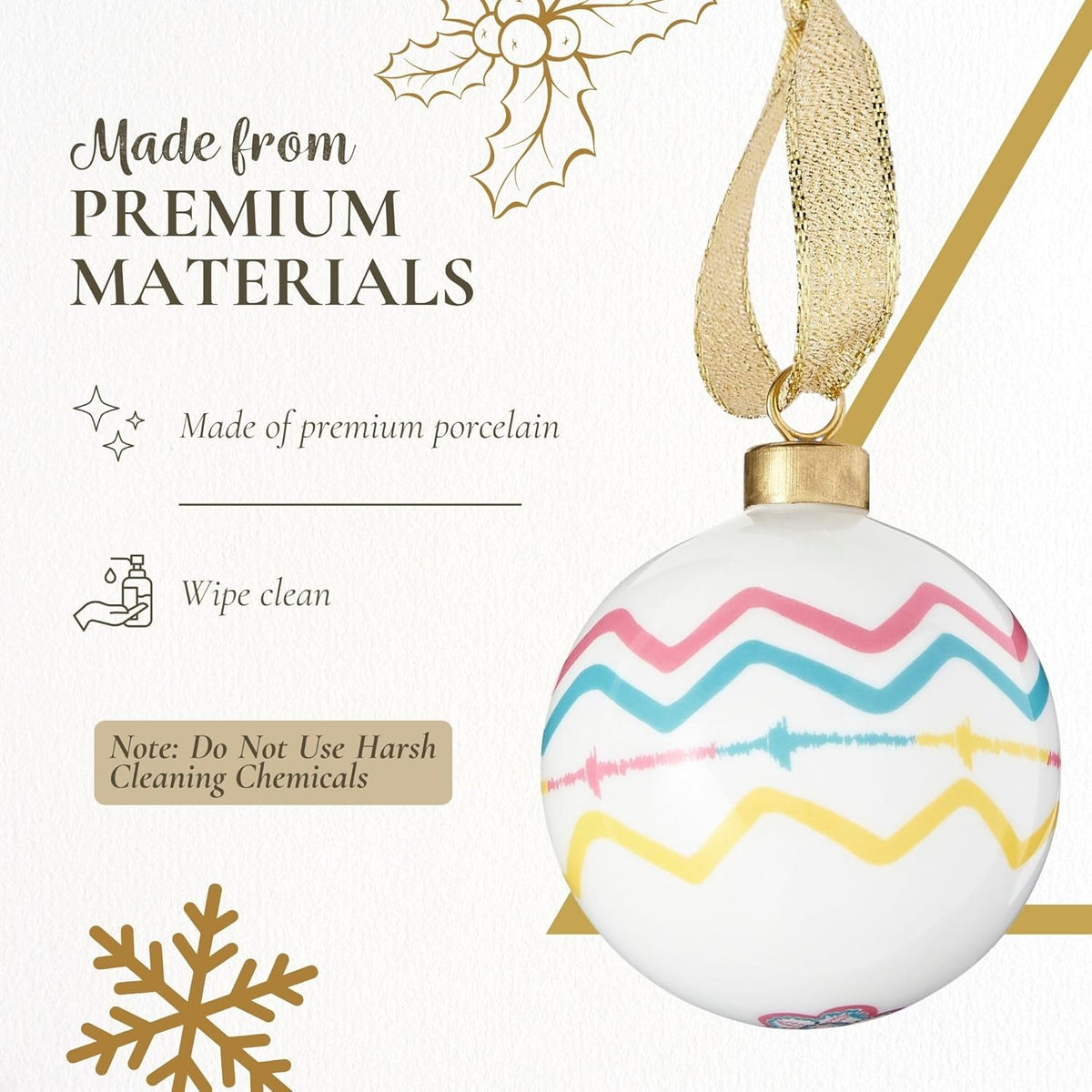 Spode Kit Kemp Christmas Ornament - Rik RAK - Fine China Whimsical Festive Keepsake, Collectible