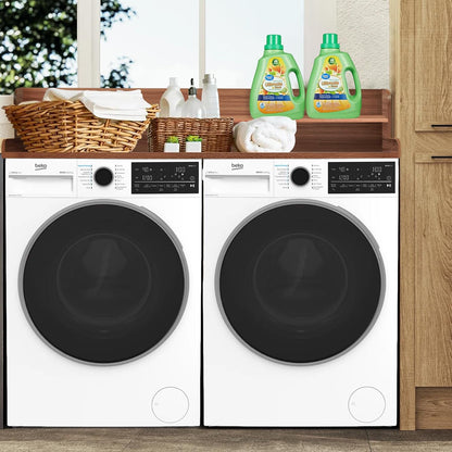 Royxen Laundry Countertop with 2-Tier Shelf Universal Fit, Washer and Dryer Countertop with Storage