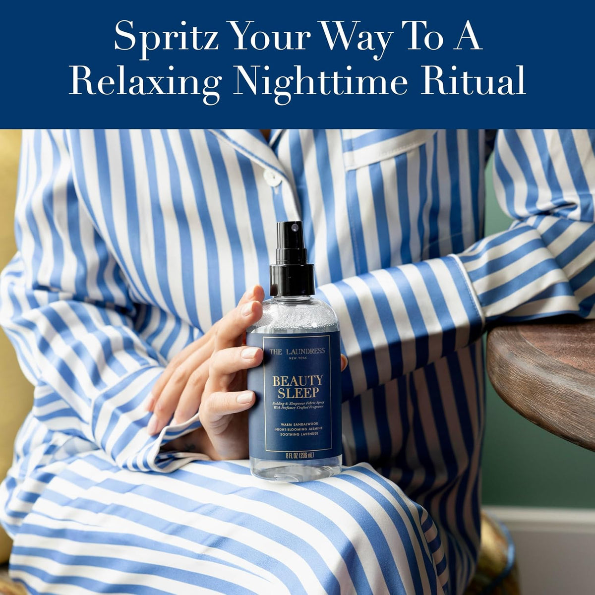 The Laundress Beauty Sleep Fabric Spray, Wrinkle Release Spray, Pillow Spray, Fabric Refresher