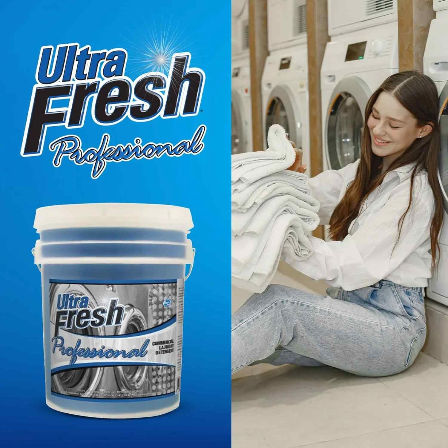 Ultra Fresh® Professional™ Commercial Laundry Detergent, 5 Gallons – Liquid with Easy Dispensing