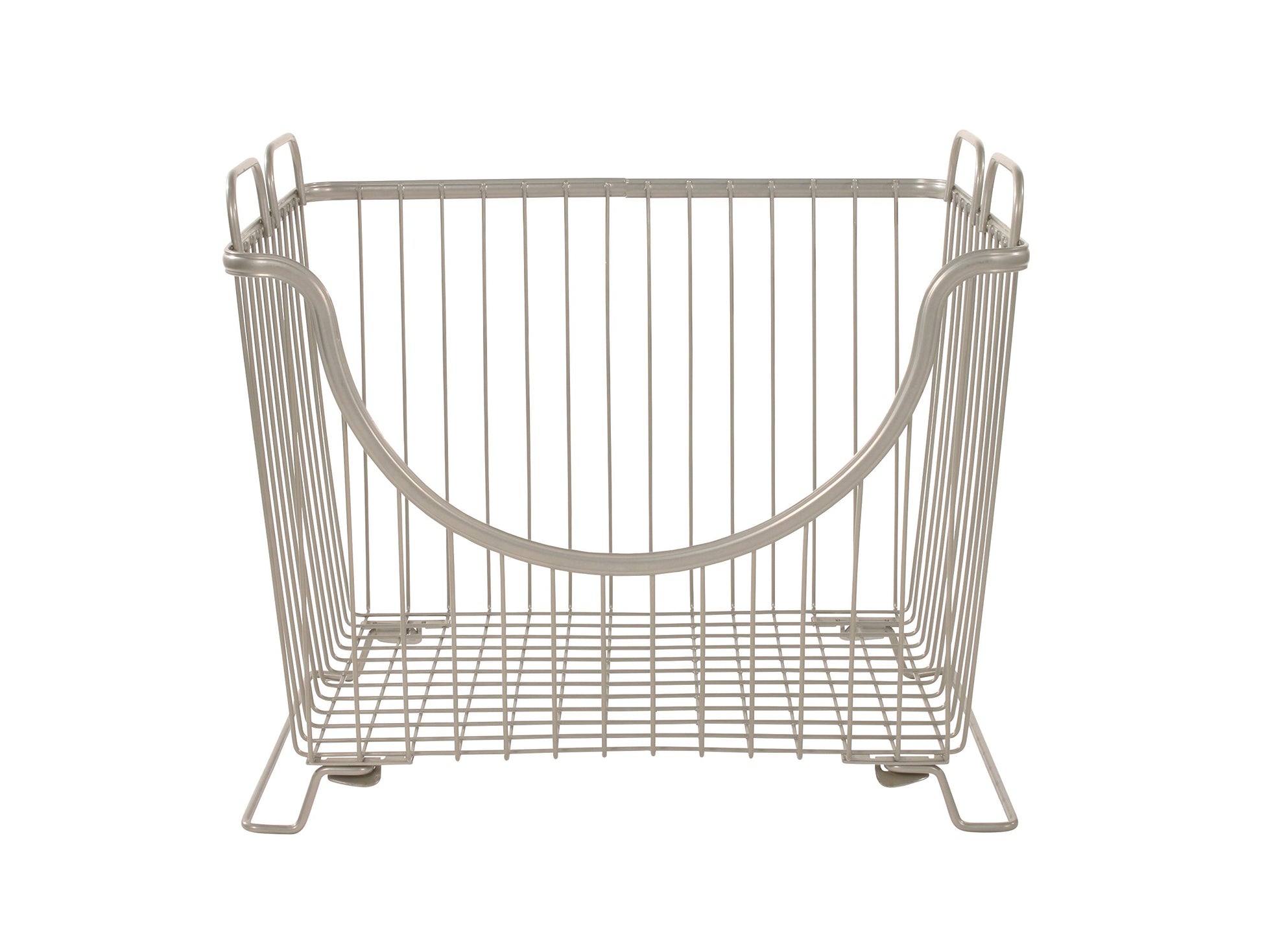 Spectrum Ashley Small Stackable Wire Baskets for Pantry & Kitchen Counter Organizer, Stacking Fruit
