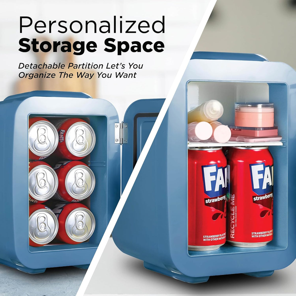 IBMF4SLT Fridge for Bedroom, Skincare, Portable Cooler & Warmer for Makeup, for Office & Home
