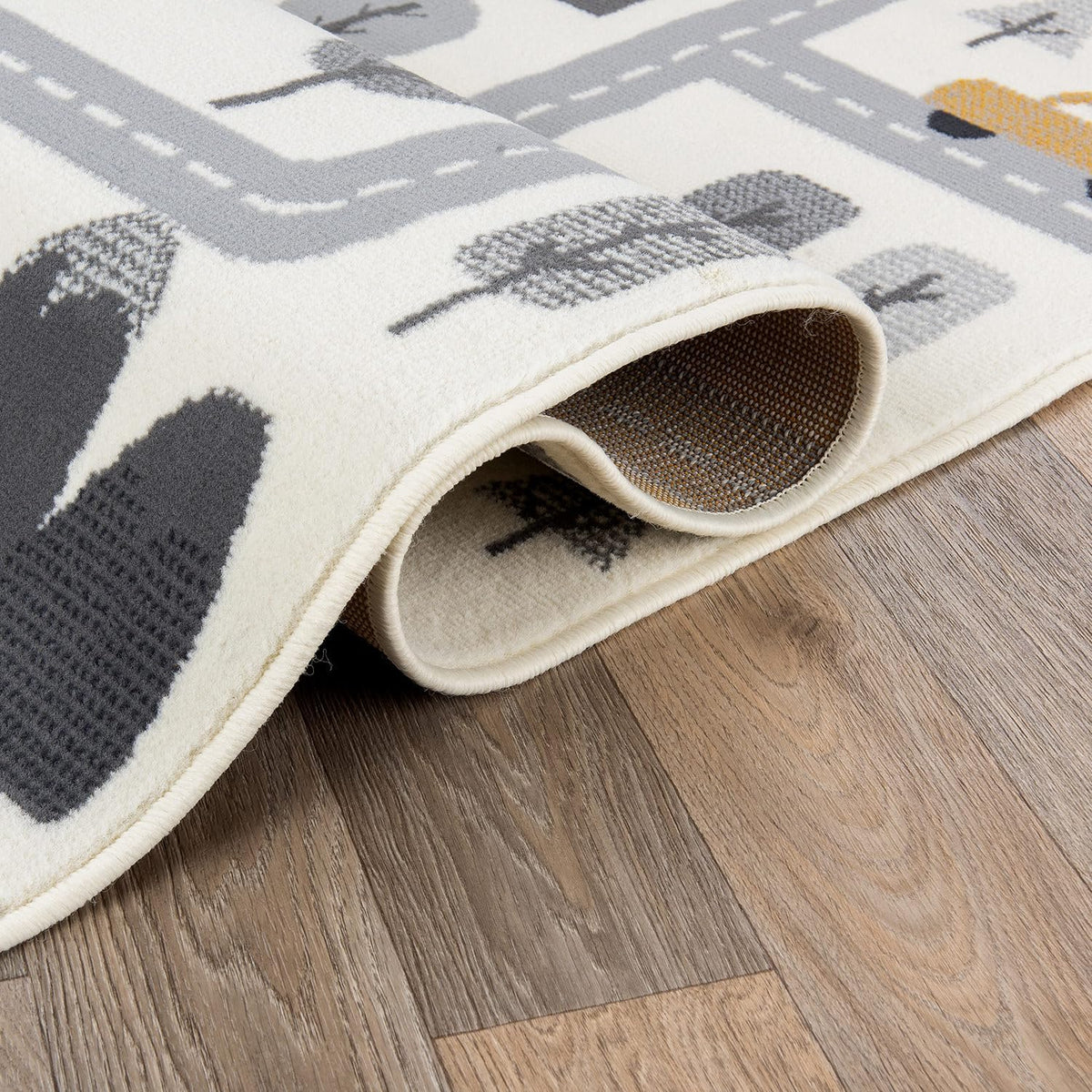 Rugshop Kids Play Road Rug for Playroom,Kidsoom,Nursery Room Interactive Cityscape for Cars and
