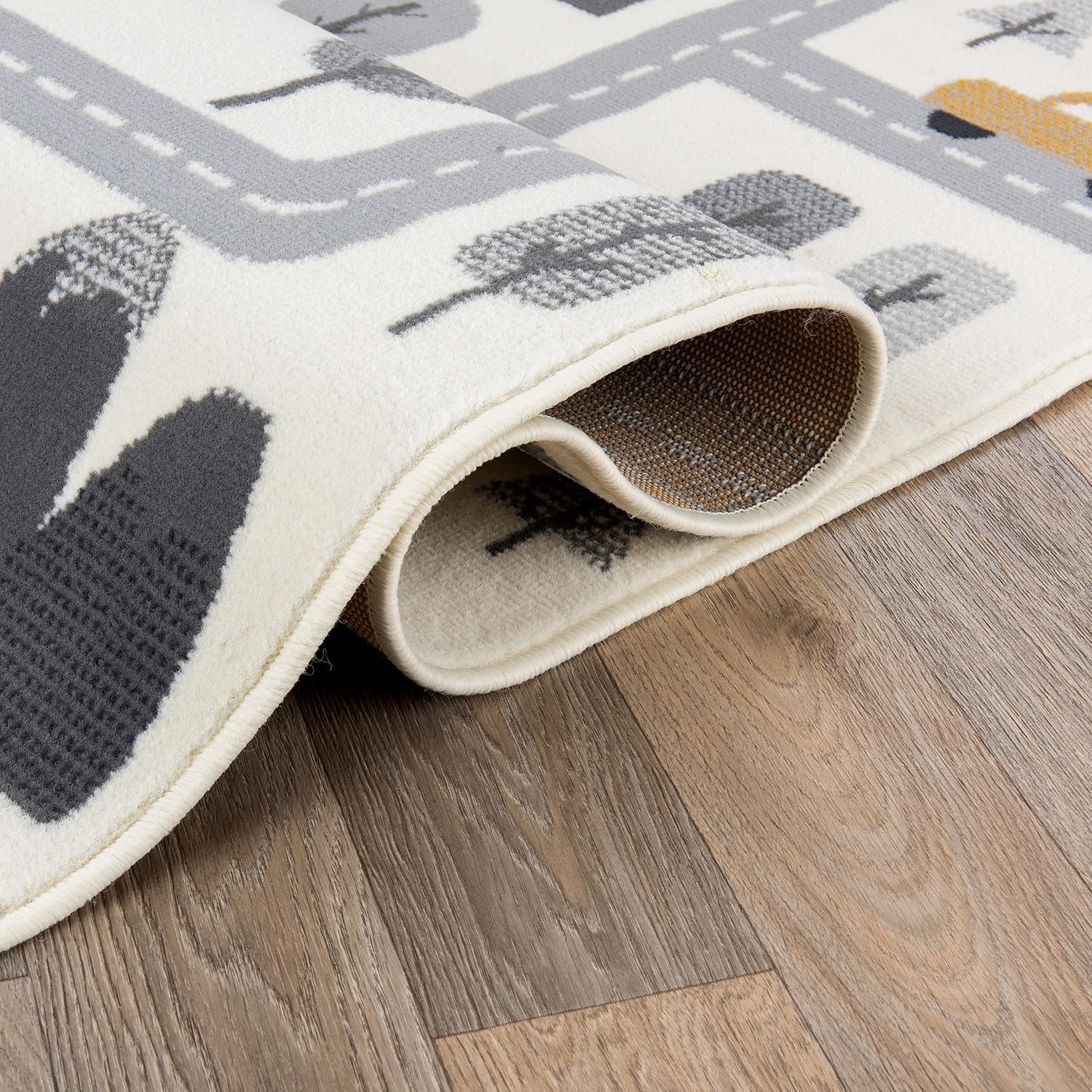 Rugshop Kids Play Road Rug for Playroom,Kidsoom,Nursery Room Interactive Cityscape for Cars and