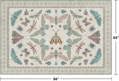 Washable Boho Bathroom Rug 2x3, Small Throw Rugs for Kitchen, Powder Room, Front Door Indoor