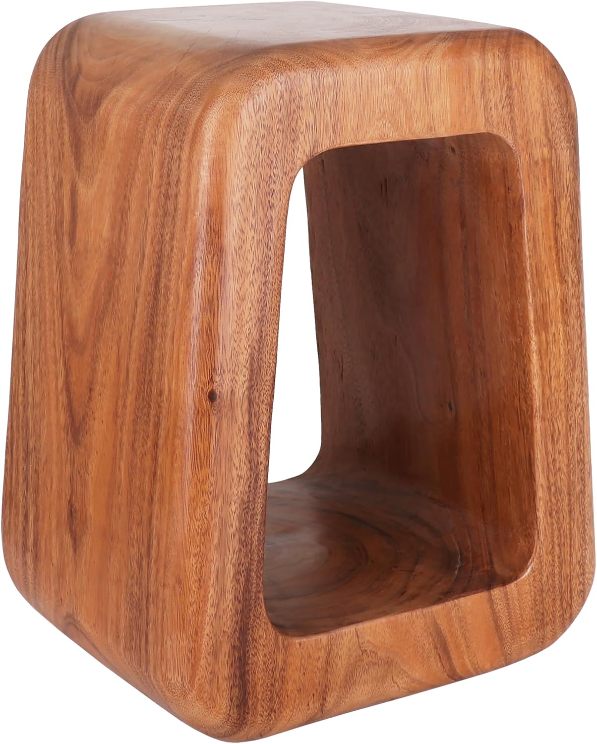 Rutledge & King Mid Century Modern Boho Chic Round Wooden End Table - 15.75"D x 11.8"W x 19.7"H