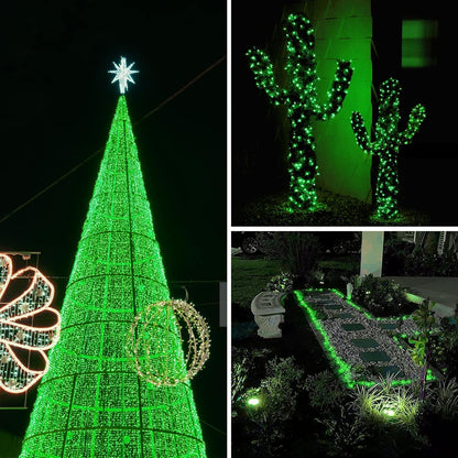 Solar String Lights Outdoor, 2-Pack 80FT 200 LED Solar Christmas Twinkle Lights Outside Waterproof