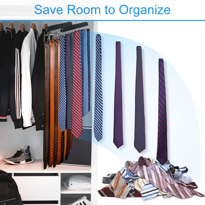 Belt Hanger for Closet Max 42 Belts, Belt Organizer Closet Accessories