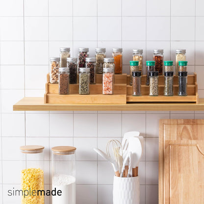 SIMPLEMADE 3-Tier Spice Rack Organizer - Versatile Storage Shelf for Kitchen, Bathroom, Bedroom &