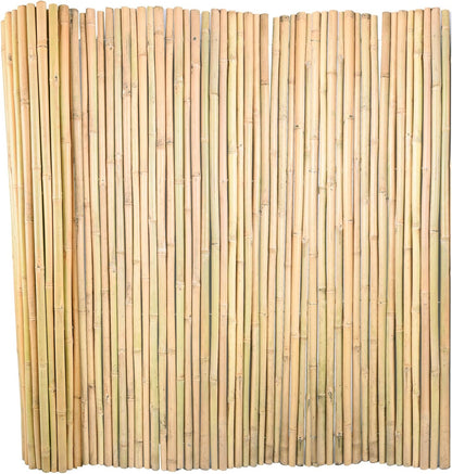 Natural Bamboo Fence 3ft H x 8ft L x 0.7In D, Eco-Friendly Privacy Fence for Outdoor Wall, Garden