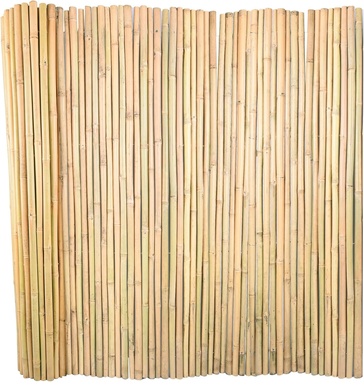 Natural Bamboo Fence 6ft H x 8ft L x 0.7In D, Eco-Friendly Privacy Fence for Outdoor Wall, Garden