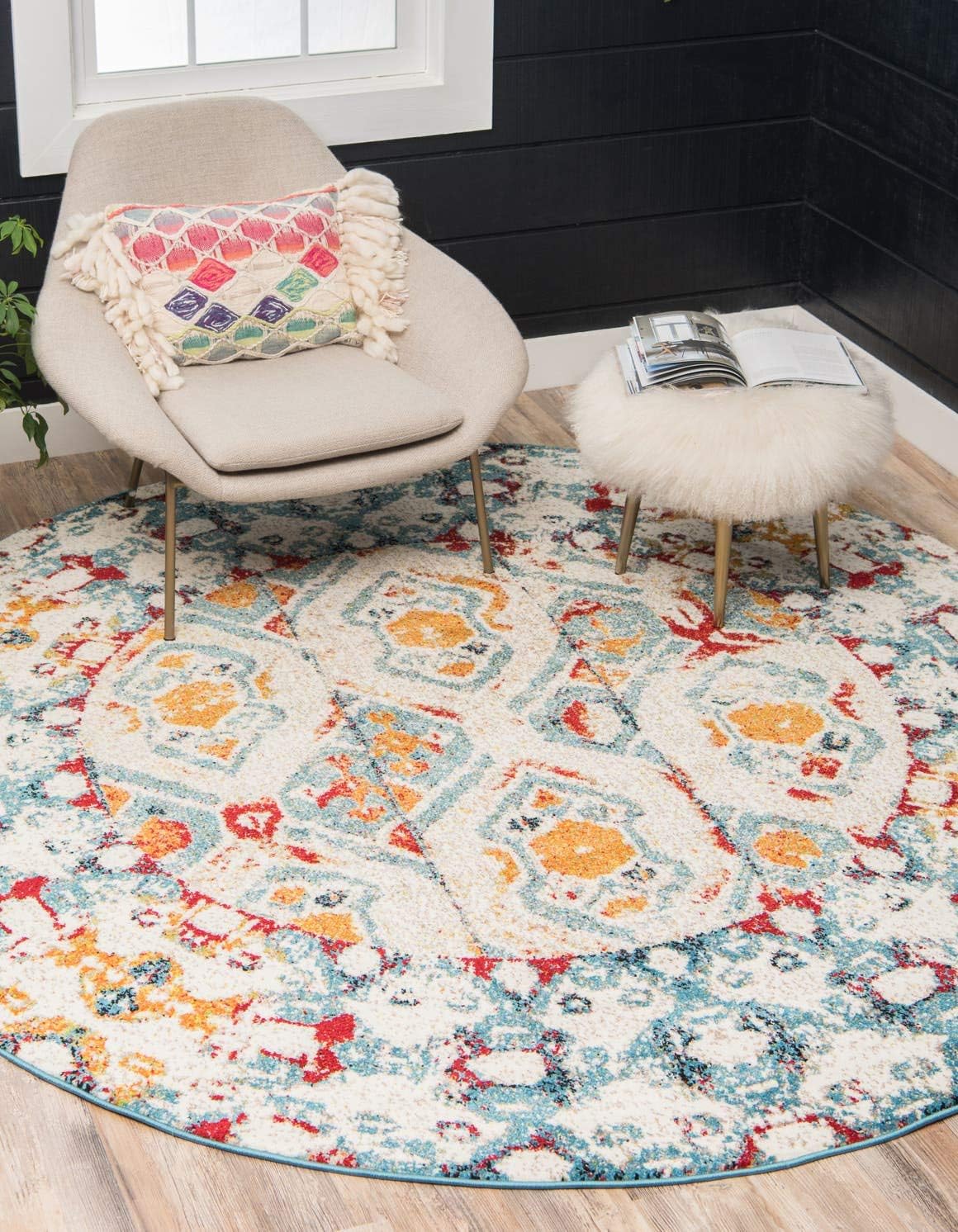 Unique Loom Rosso Collection Vintage, Geometric, Bohemian, Traditional, Distressed, Southwestern