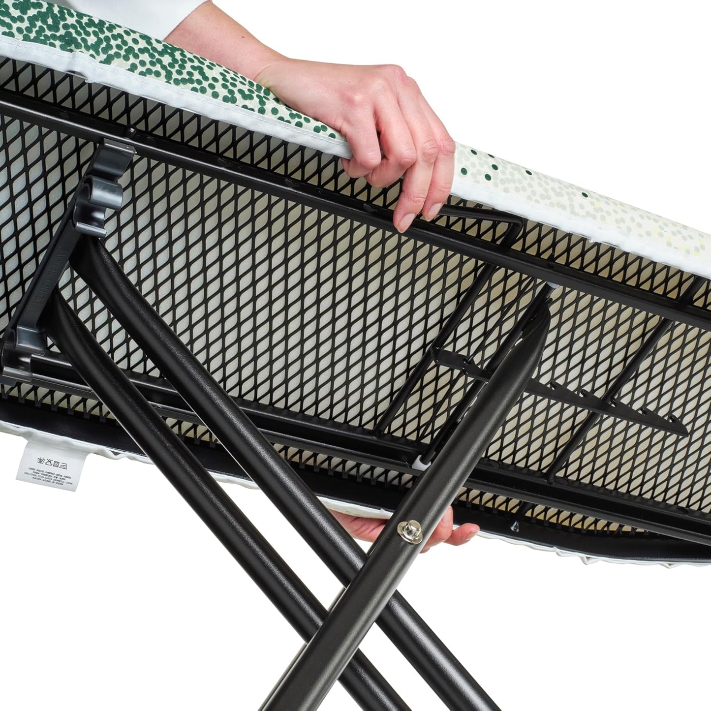 Brabantia Size A Compact Small Ironing Board (43x12 in) 7 Height Options, Adjustable Steam Iron