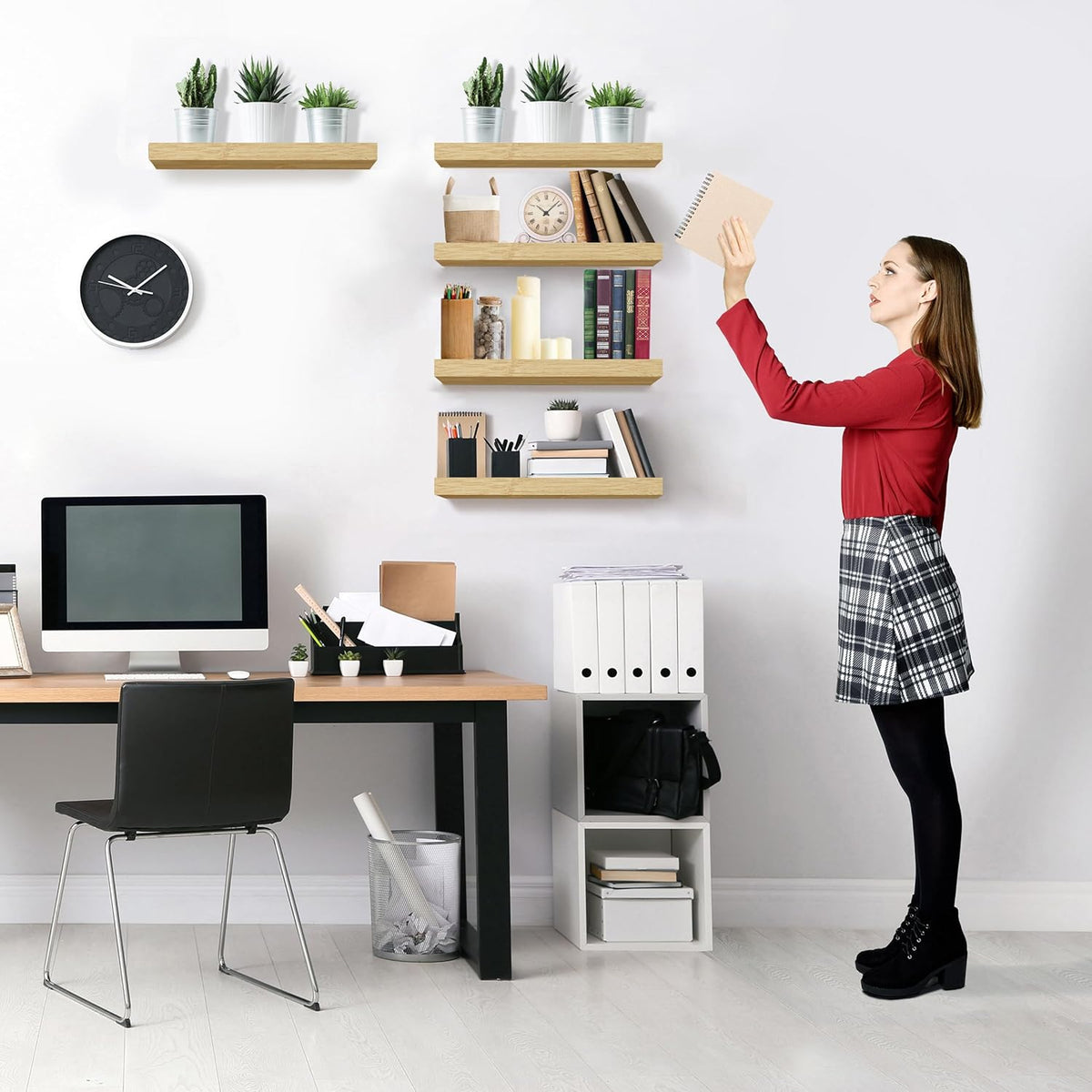 Sorbus Floating Shelves for Wall, Bathroom Shelves Wall Mounted for Kitchen, Bedroom, Living Room