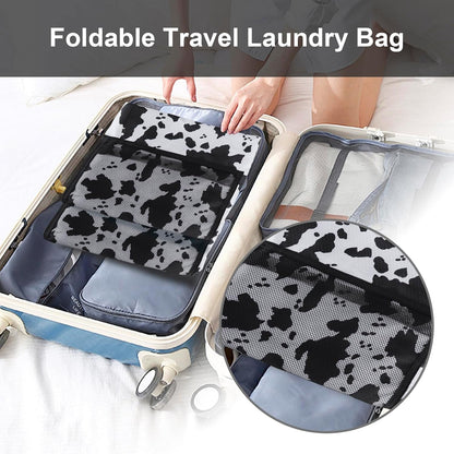 Femuar Laundry Bag Backpack Durable Laundry Bag with Shoulder Straps and Mesh Pockets Portable