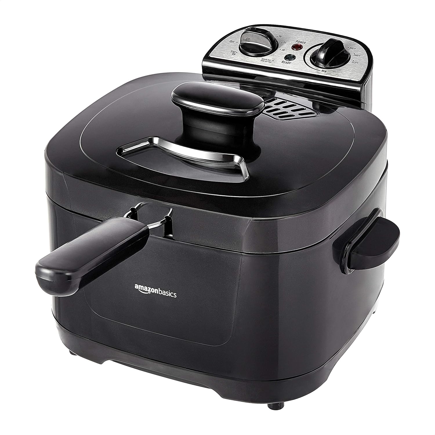 Amazon Basics 2.1-Qt (2.0L) Electric Deep Fryer with 8-Cup Oil Capacity, Timer, Adjustable