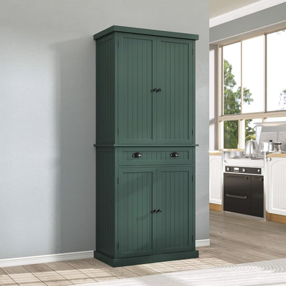 ARTPOWER 72" Tall Kitchen Pantry Storage Cabinet with Drawer and Adjustable Shelves, Pantry Cabinet