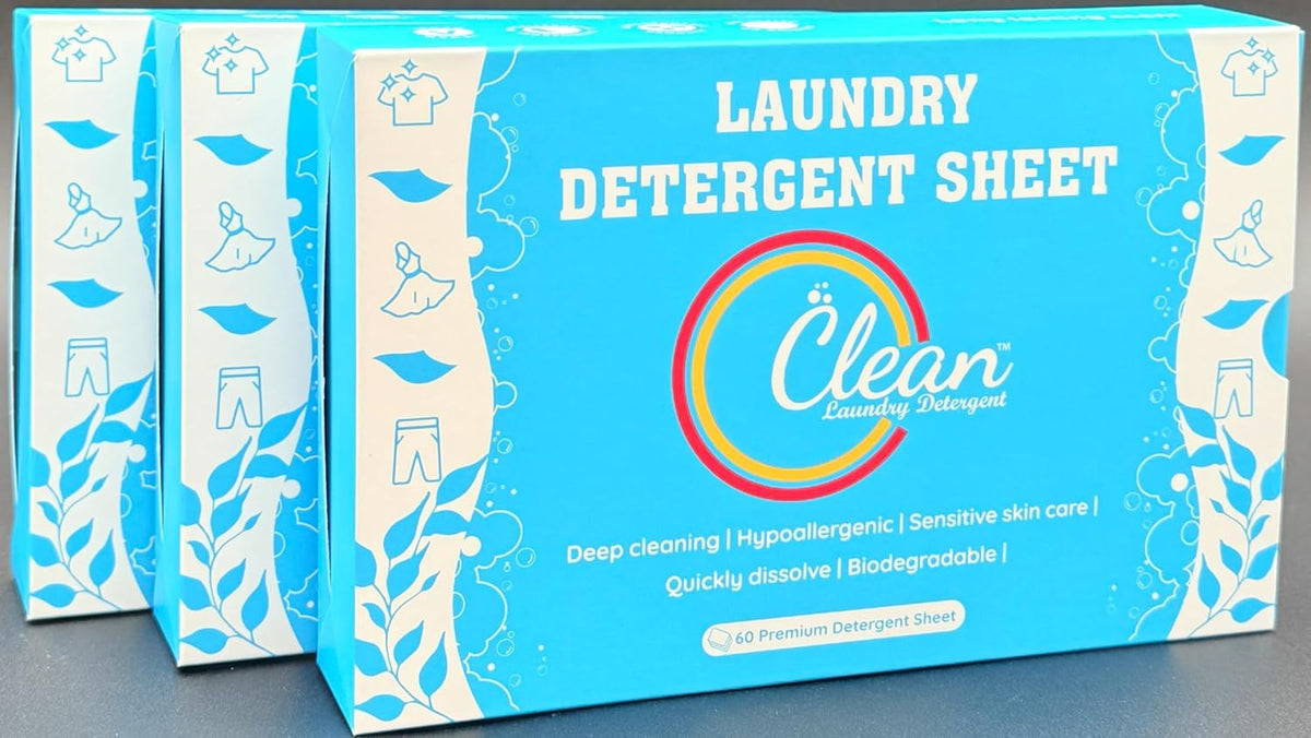 Clean Laundry Detergent™– Hypoallergenic, Eco-Friendly, Plant-Based, Biodegradable, 100% Natural