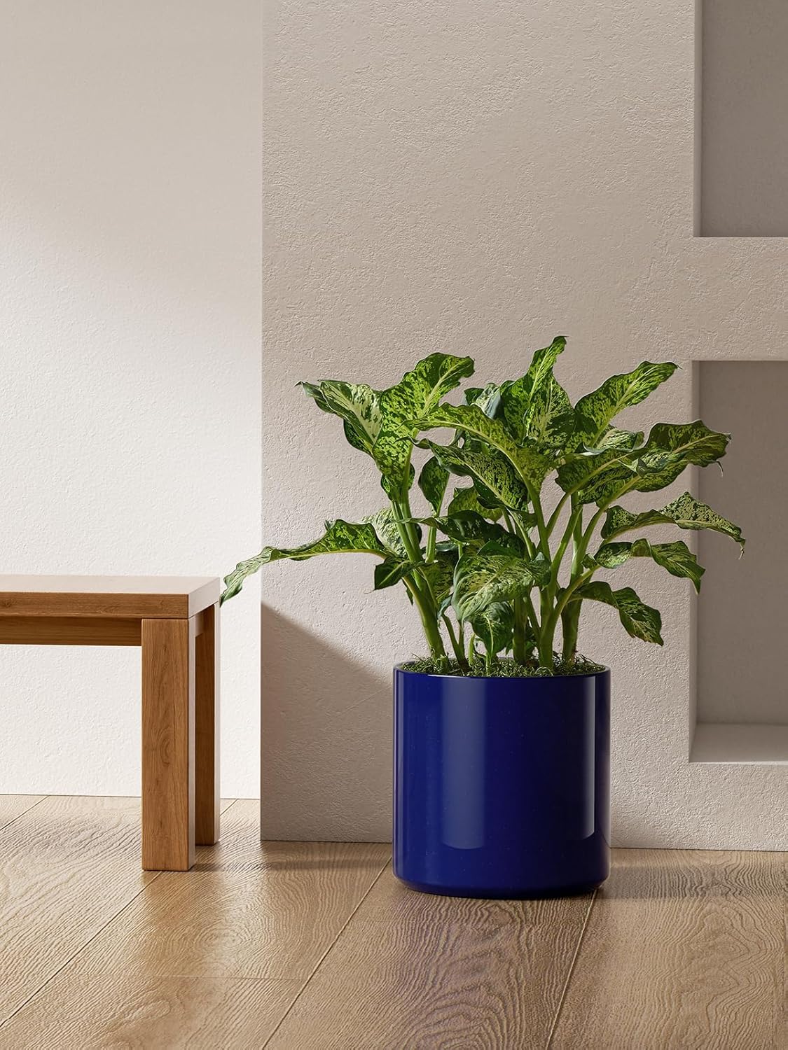 LE TAUCI 12 Inch Pots for Plants, Ceramic Large Plant Pot for Indoor Plants, Mid-Century Modern